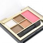 Paletinha com 4 cores e 1 blush