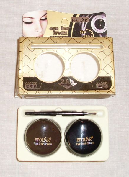 Delineador em gel (preto e marrom)