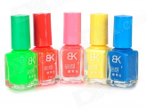 5 esmaltes coloridos