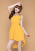 vestido chiffon