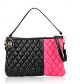 Bolsa preta com pink